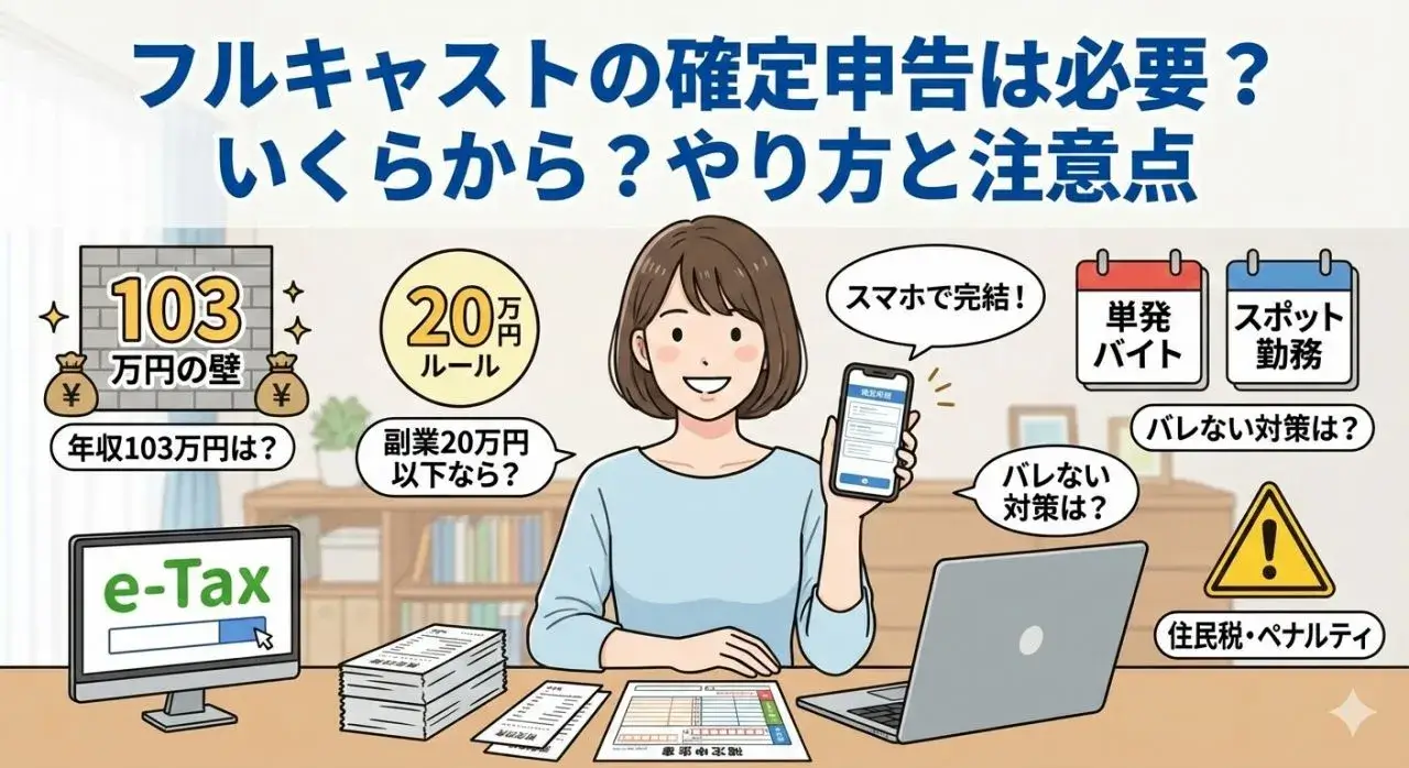 フルキャストでも年末調整や確定申告って必要なの？