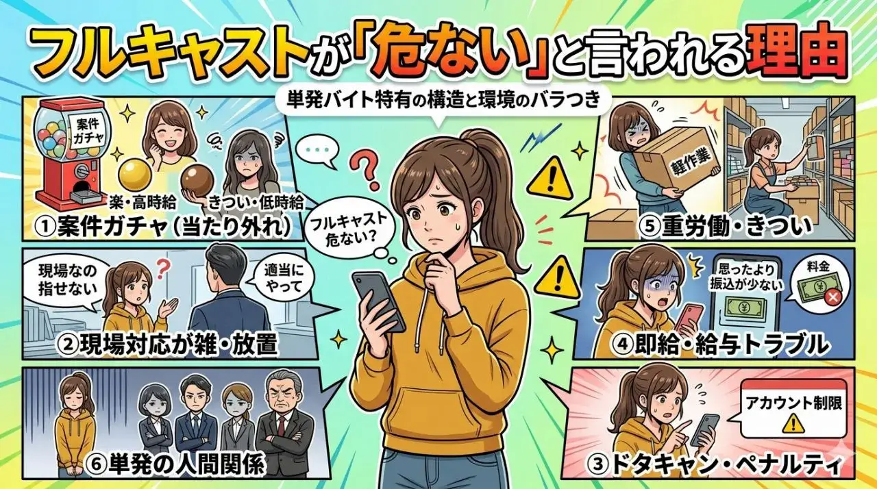 フルキャストが「危ない」と言われる理由