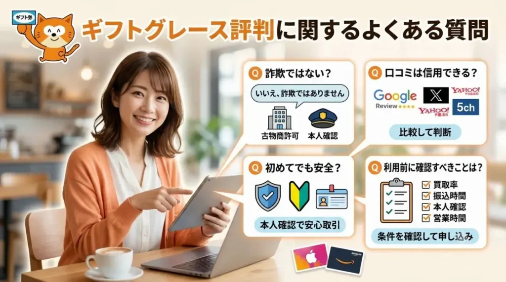 ギフトグレース評判に関するよくある質問