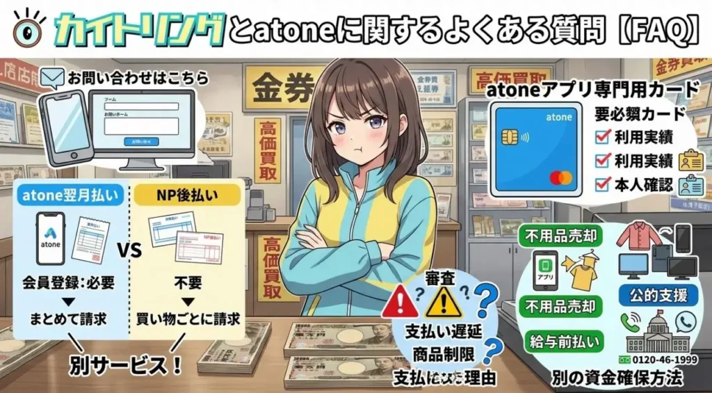 カイトリングとatoneに関するよくある質問【FAQ】