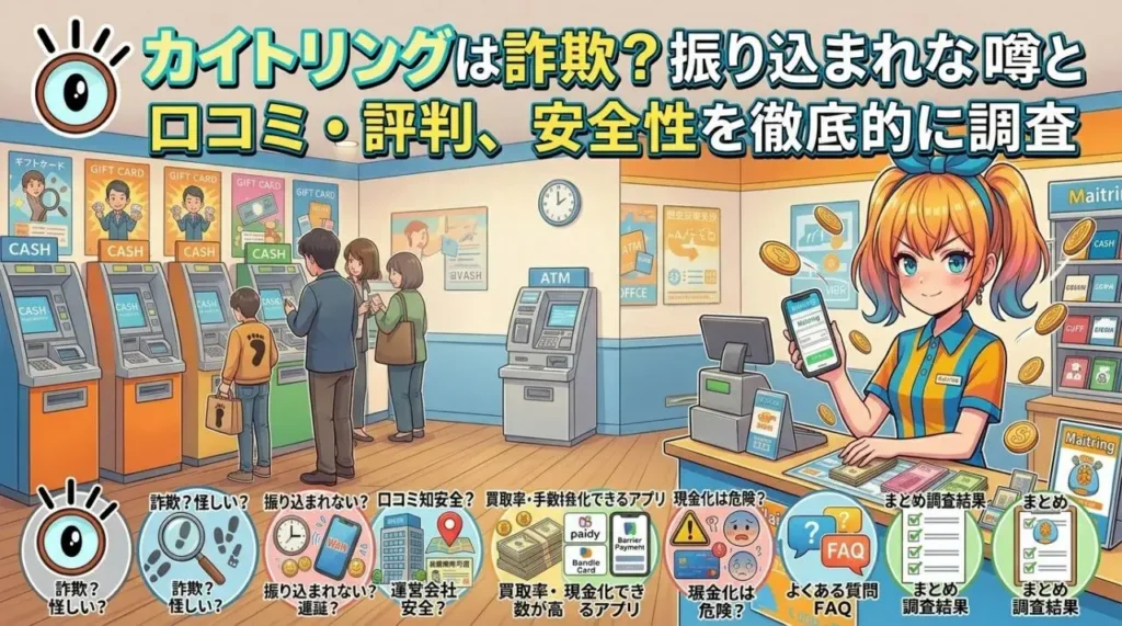 カイトリングは詐欺?振り込まれない噂と口コミ・評判、安全性を徹底的に調査